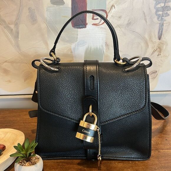 Chloe Aby Medium Leather Shoulder Bag - Picture 3 of 16